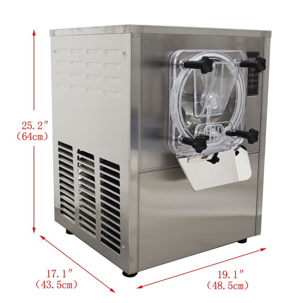 110V 25-30L/h Automatic Desktop Hard Ice Cream Machine Digital Display