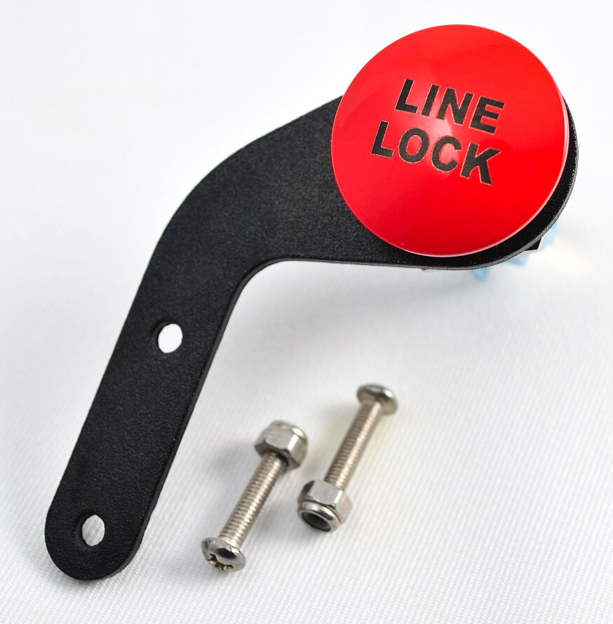 RED line lock steering wheel burnout Momentary activation Push Button mushroom