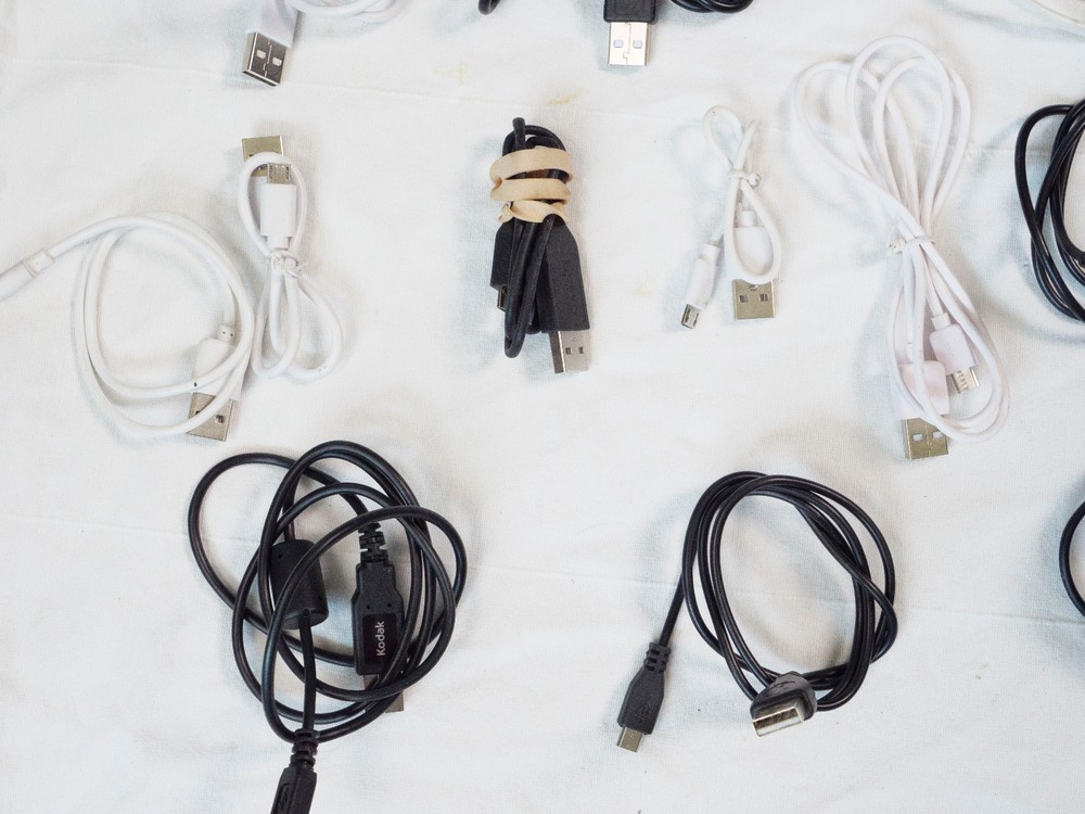 Lot of Assorted Micro + Mini+ USBC +Printer Cables/ Cords USB, USB-C, Micro-USB