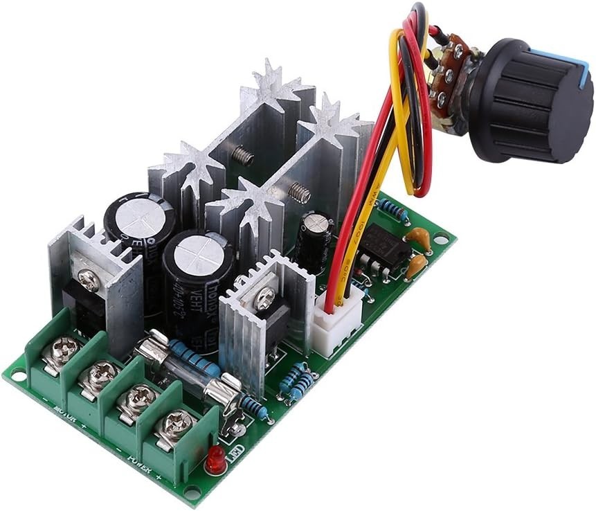 Compact 20A PWM DC Motor Speed Controller | 10V-60V High Efficiency Module