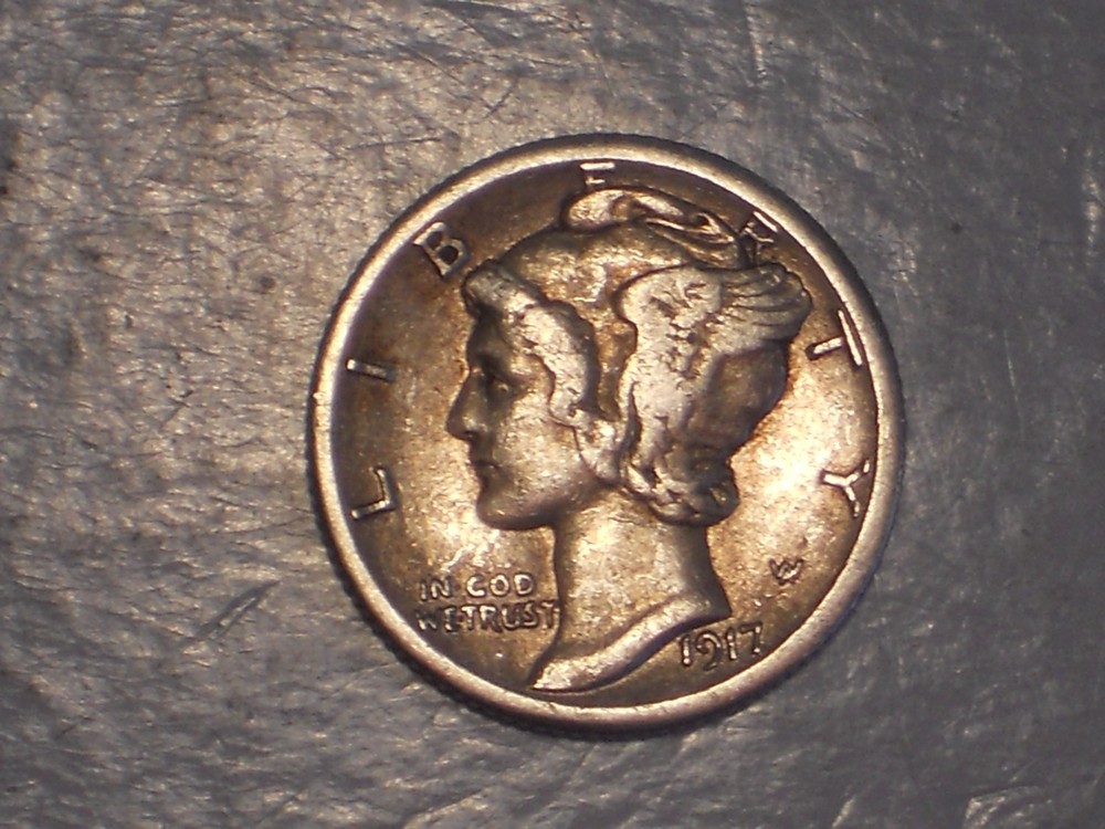 1917 S Mercury Dime (VF & Attractive)