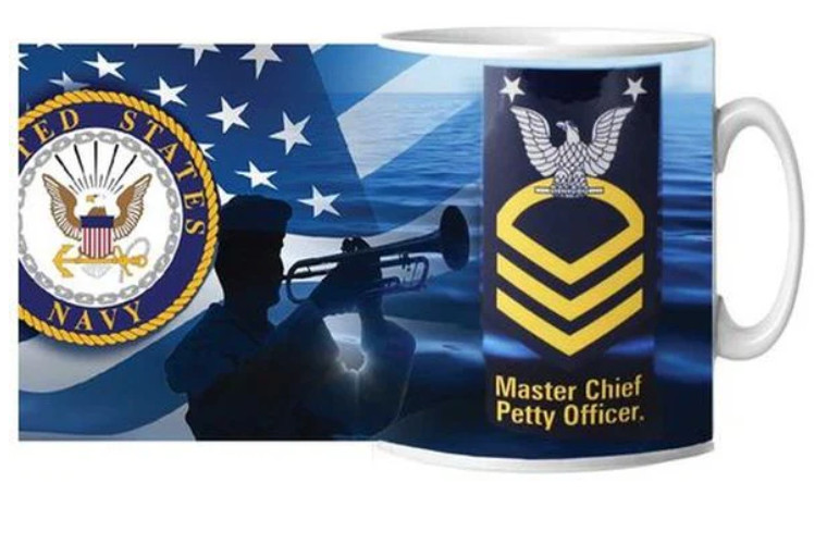 US NAVY MASTER CHIEF PETTY OFFICER CERAMIC MUG 15 OZ