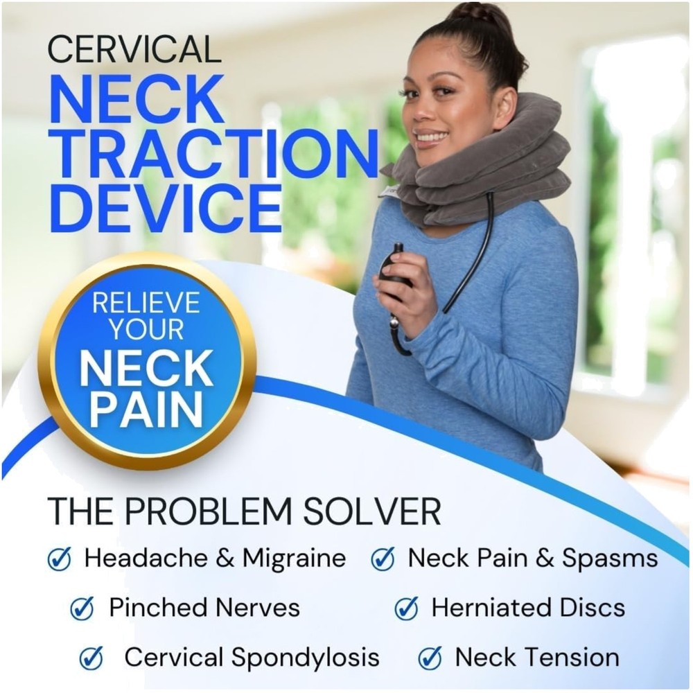 Home Neck Traction Device - Headache & Herniated Disc Relief