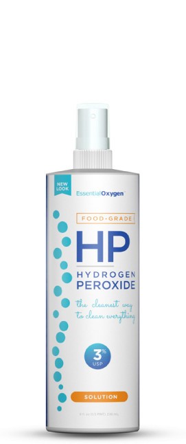 Essential Oxygen Food Grade 3% Hydrogen Peroxide Solution 8 Fluid Ounce