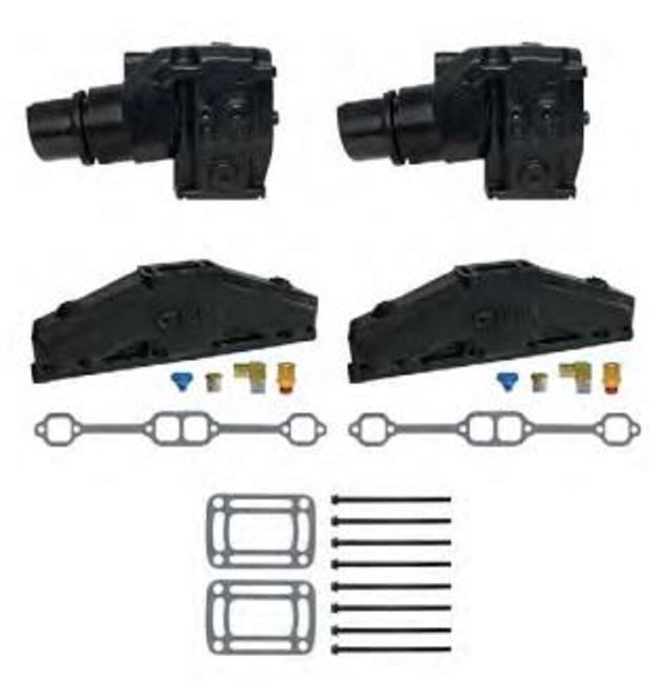 Volvo Penta OMC 5.0L 5.7L Exhaust Manifold Elbow Riser Kit 3847501 3862664 1992+