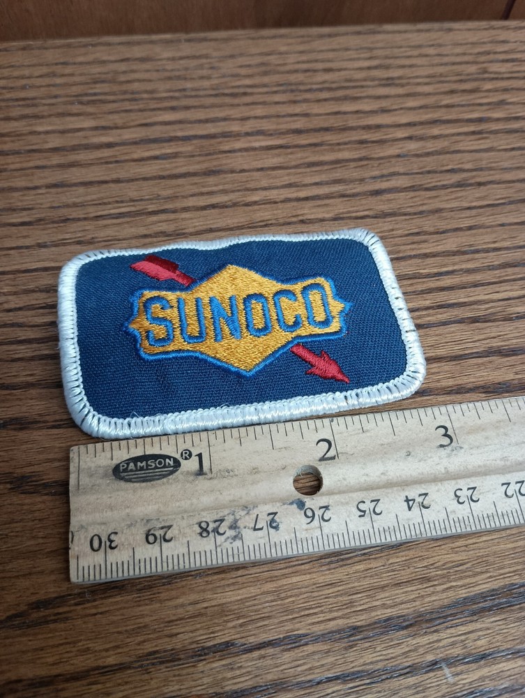 Sunoco Gasoline Attendant Patch Vintage Blue Version