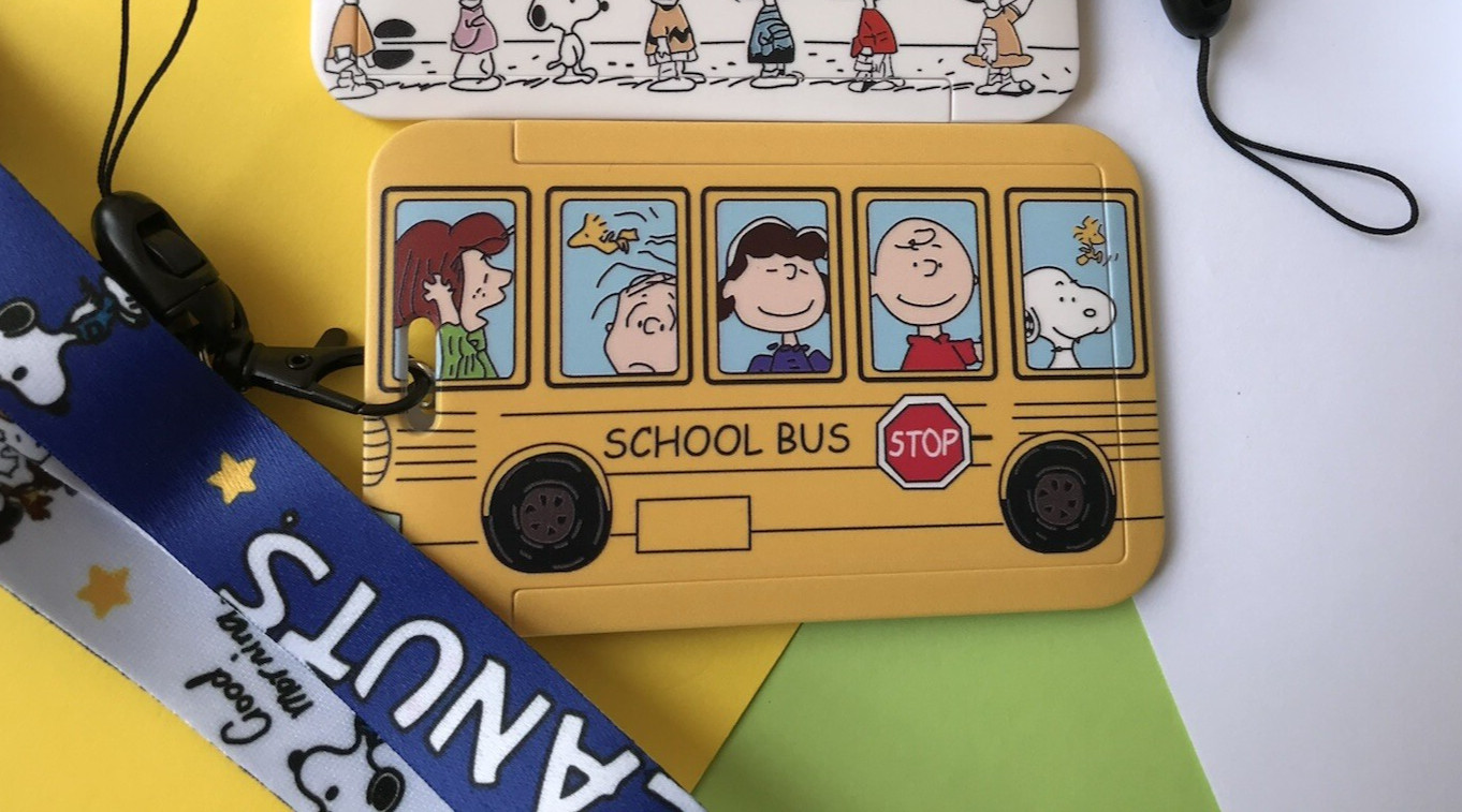 Cartoon Snoopy Lanyard Strap ID Card Badge Office School holder