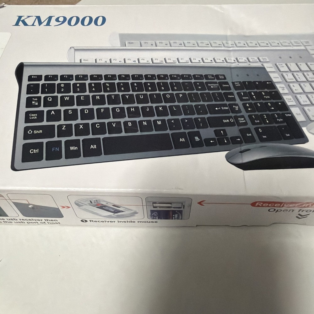TopMate KM9000 Wireless Keyboard and Mouse Combo