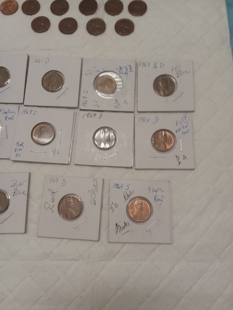 lot 1960 Penny's errors 25 Penny's