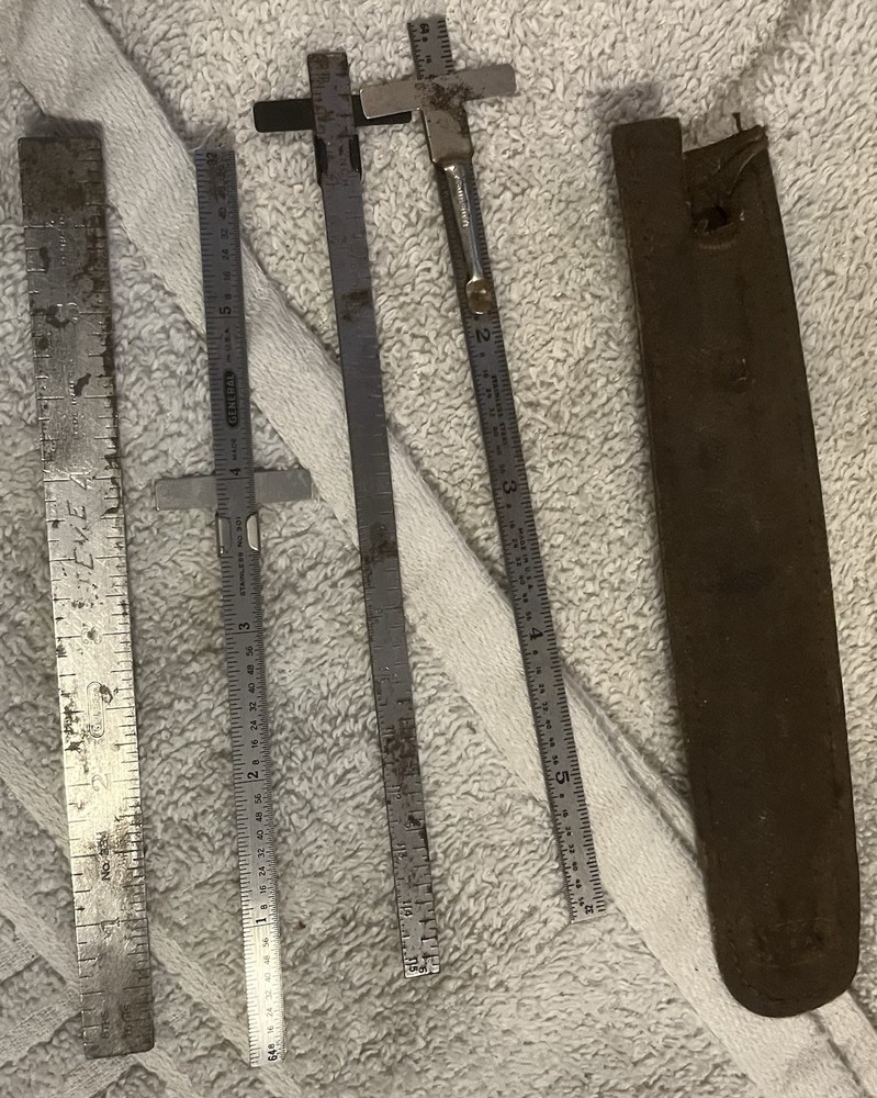 Vintage Tools:Graph,Scale,Speed Calculator,Table,Compass,Measure,Estimator