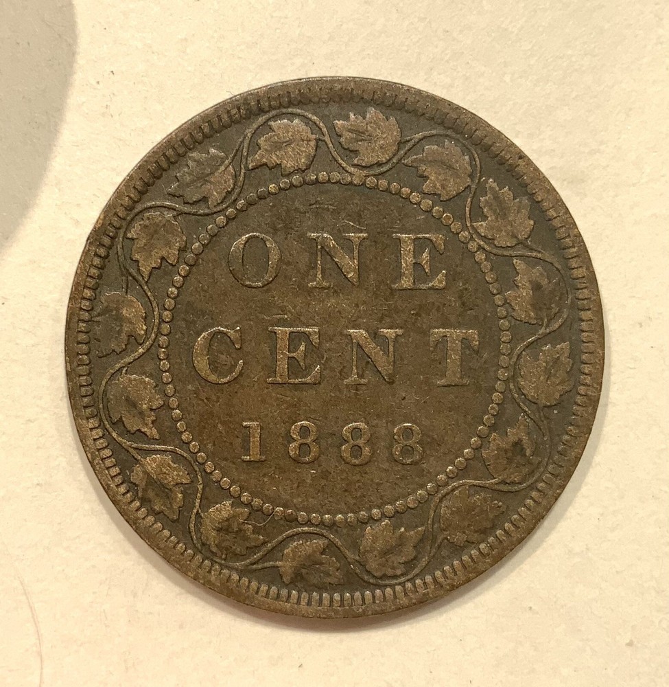 Canada 1888 Large One Cent Circulated