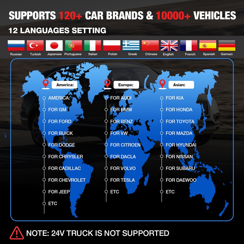 Ediag+ Bidirectional Car Diagnostic Tool OBD2 Scanner ECU Coding as THINKDIAG 2