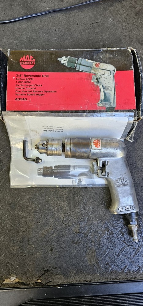MAC Tools 3/8" Pneumatic Drill - Good Used Working Condition
