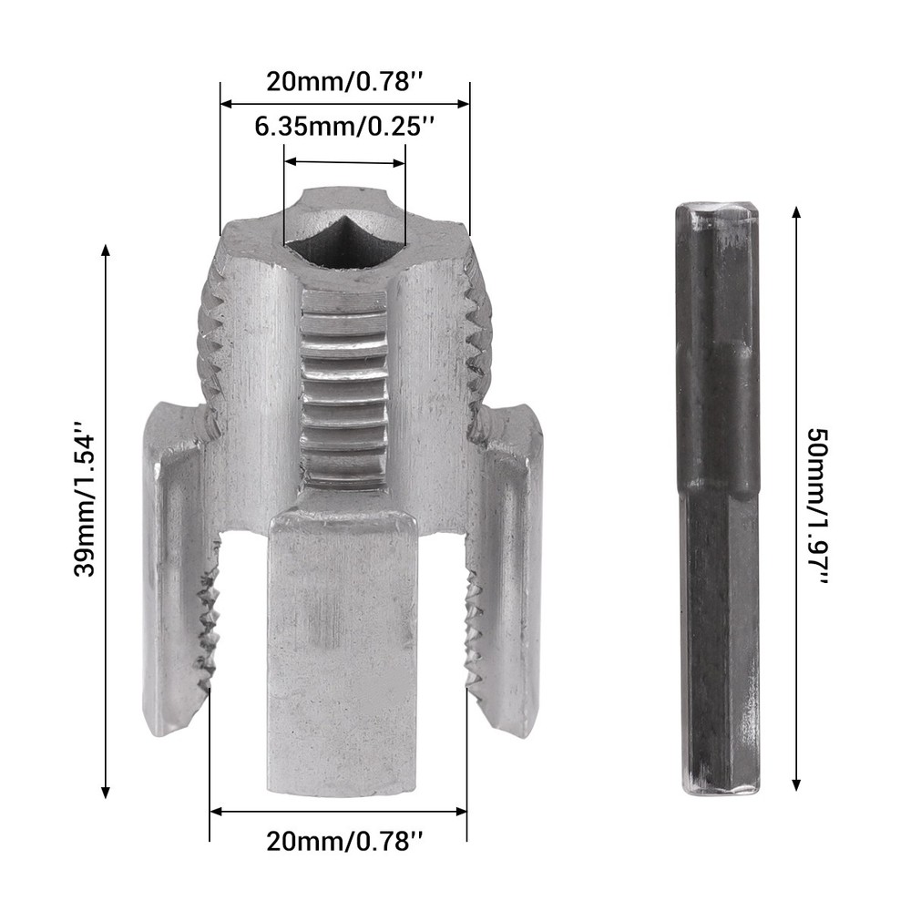 1/2"(4Points)+3/4"(6Points) PVC External Pipe Threading Carbon Steel Tool Kit