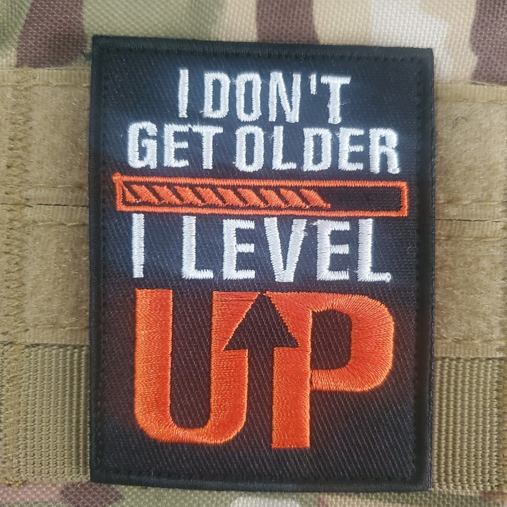 I LEVEL UP Sarcastic Tactical Morale Patch Hook and Loop
