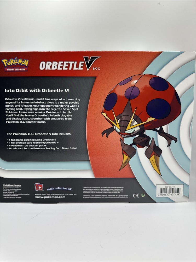Pokemon Orbeetle V Box Box