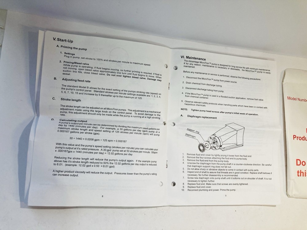 Micro Tron Metering Pump Mode B217