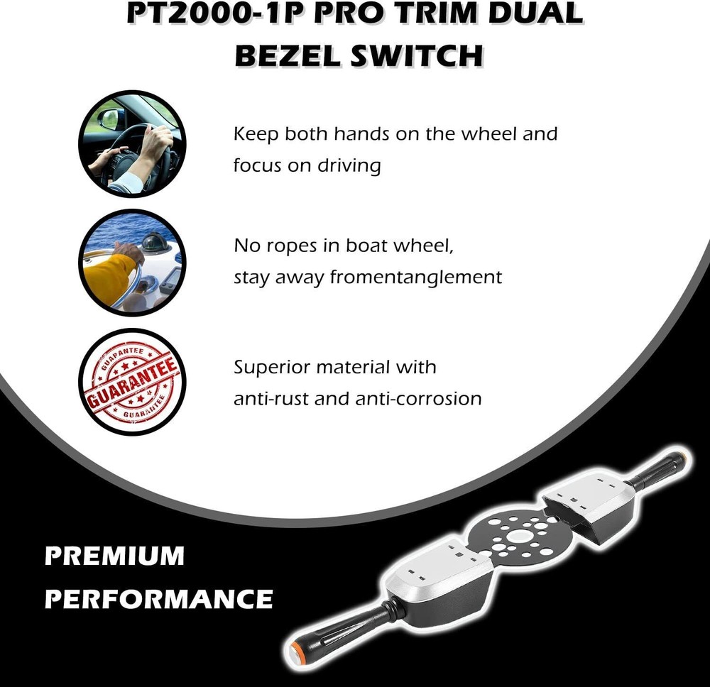 For SeaStar Pro Trim/Jack Plate Control Switch PT2000P-1P, Steering Helm Mount