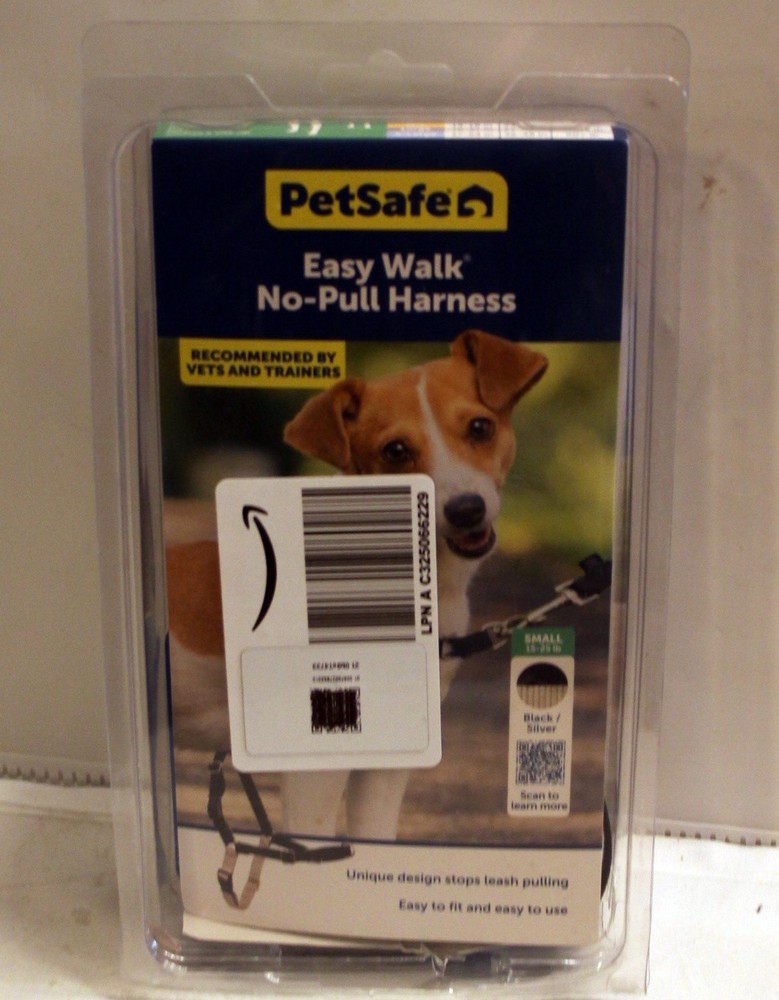 PetSafe Easy Walk No Pull Dog Harness Adjustable Small New Black/ Tan