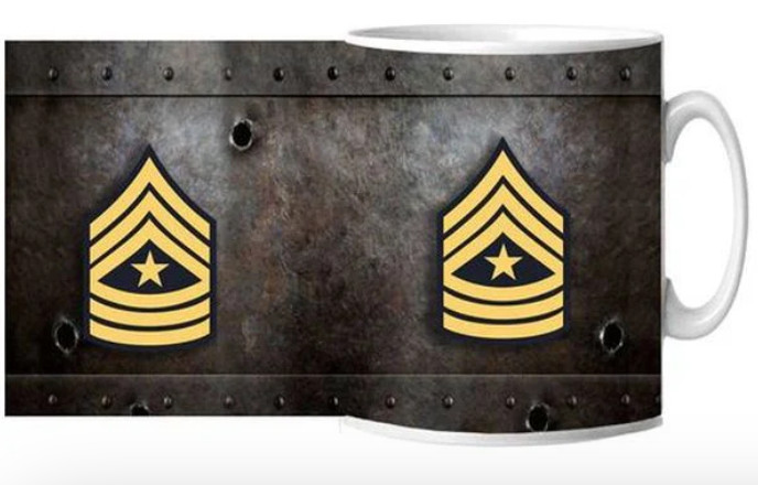 ARMY SERGEANT MAJOR CERAMIC MUG 15OZ