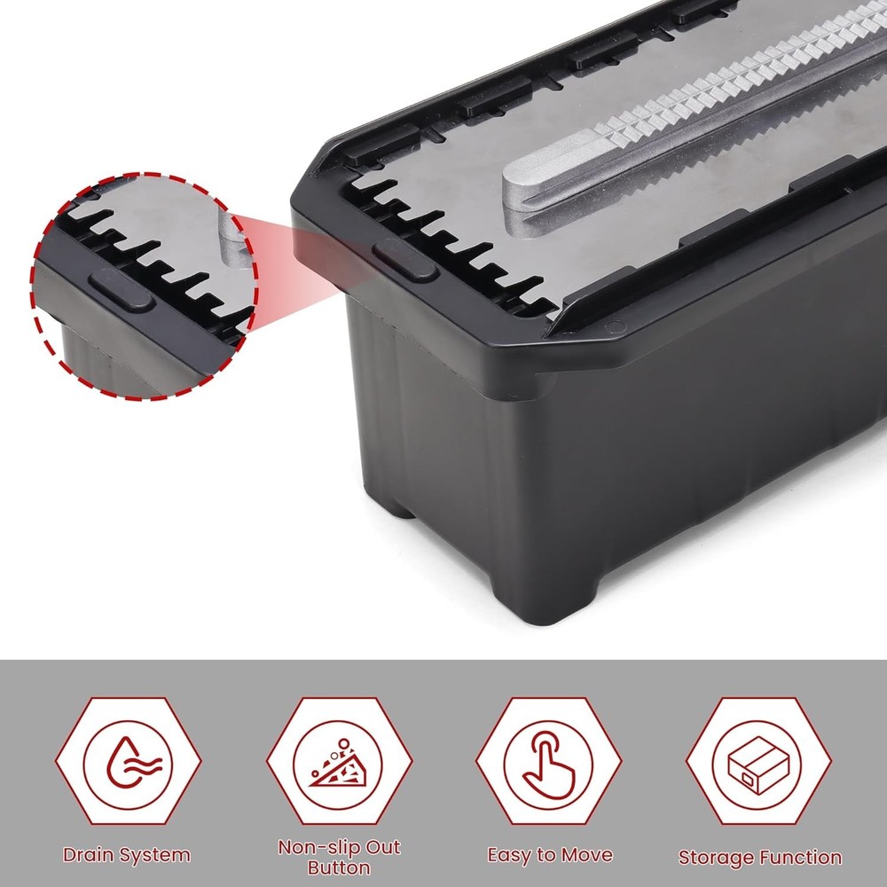 Switchable Notch Trowel Set 8-Piece Kit - Time-Saving No-Swap System, Profession