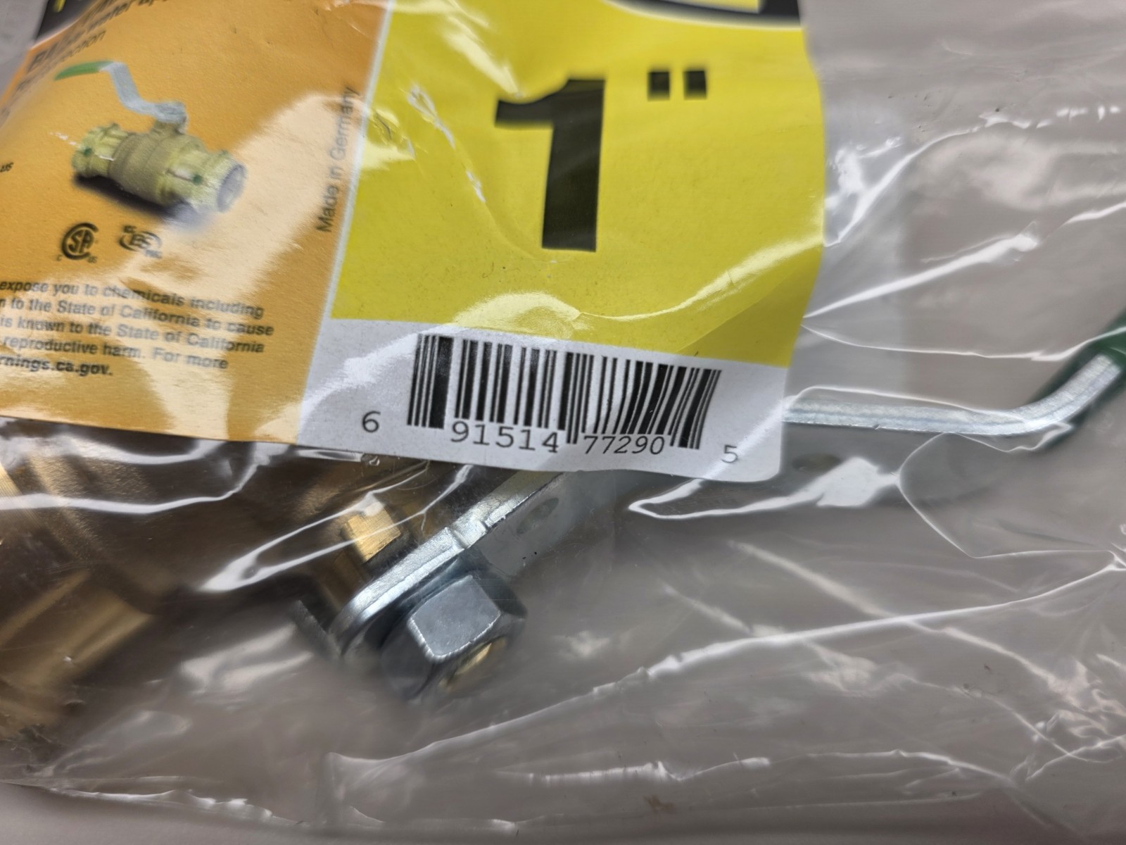 (1) NEW Viega ProPress 1" Press Zero-Lead Bronze Ball Valve, Part No 77290