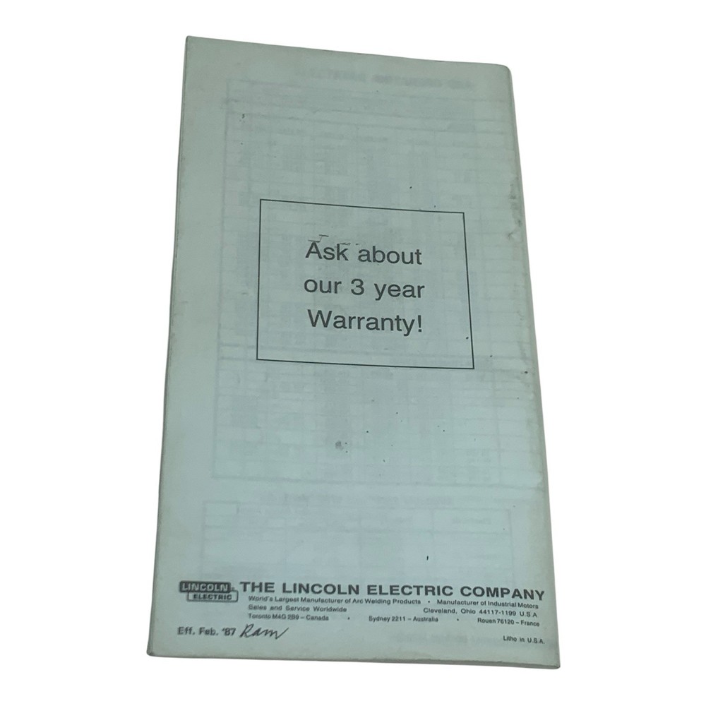 Lincoln Electric Welding Guide