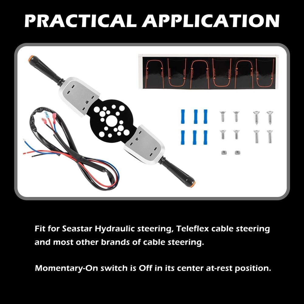 For SeaStar Pro Trim/Jack Plate Control Switch PT2000P-1P, Steering Helm Mount