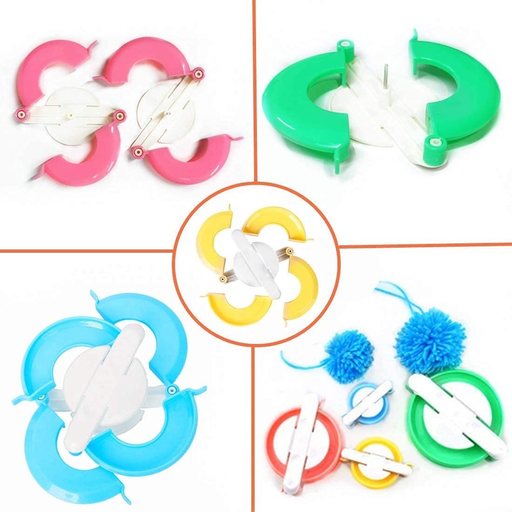 RRigo Pom Maker, 8 Sizes Pompom Maker Tool Set for Fluff Ball 30, 30