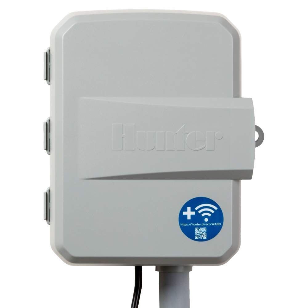 Hunter X2 4 Zone Sprinkler Controller, Outdoor Irrigation Timer for Lawn Gray