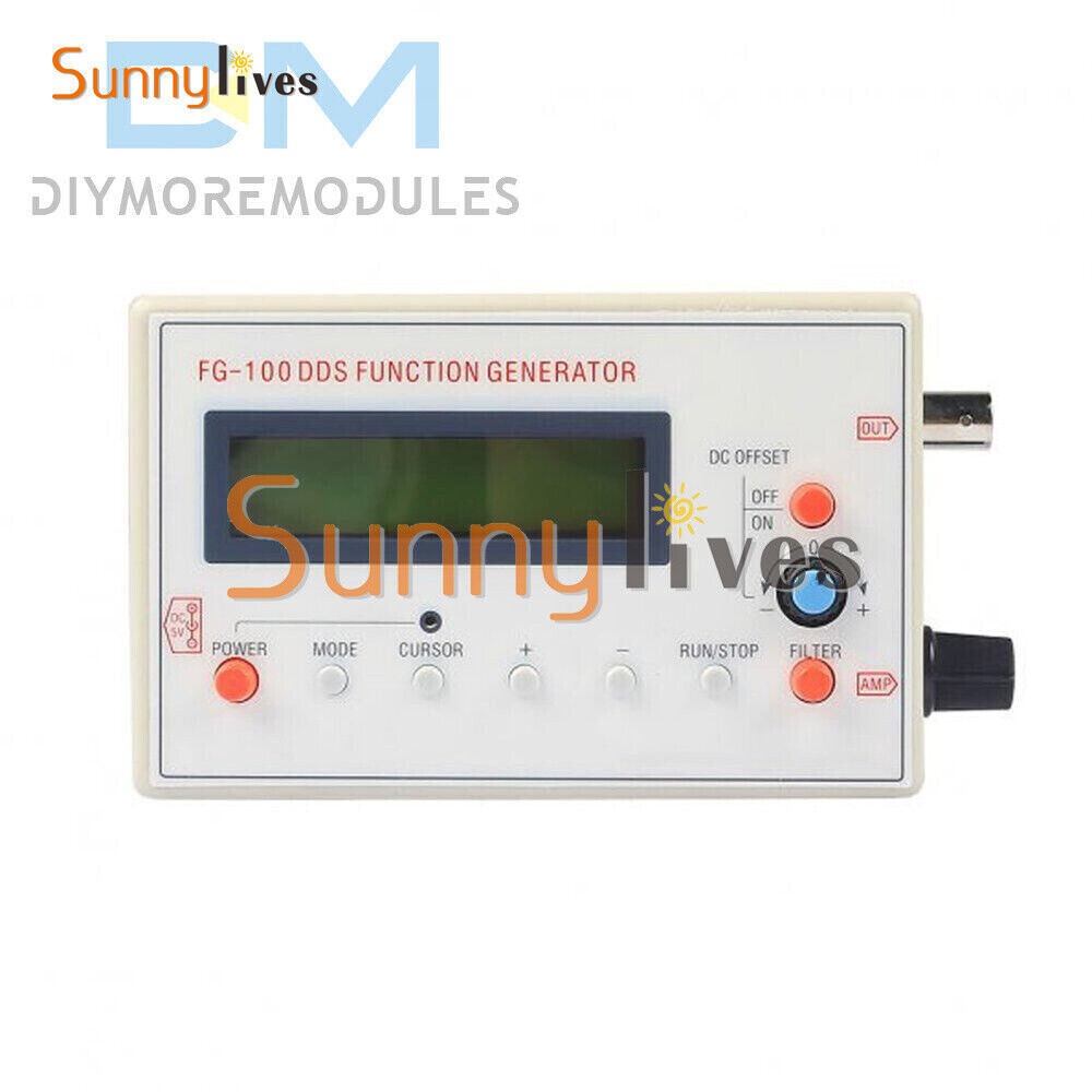 DDS Function Signal Generator Module FG-100 1HZ-500KHz Sine +Square Wave 3.7-10V