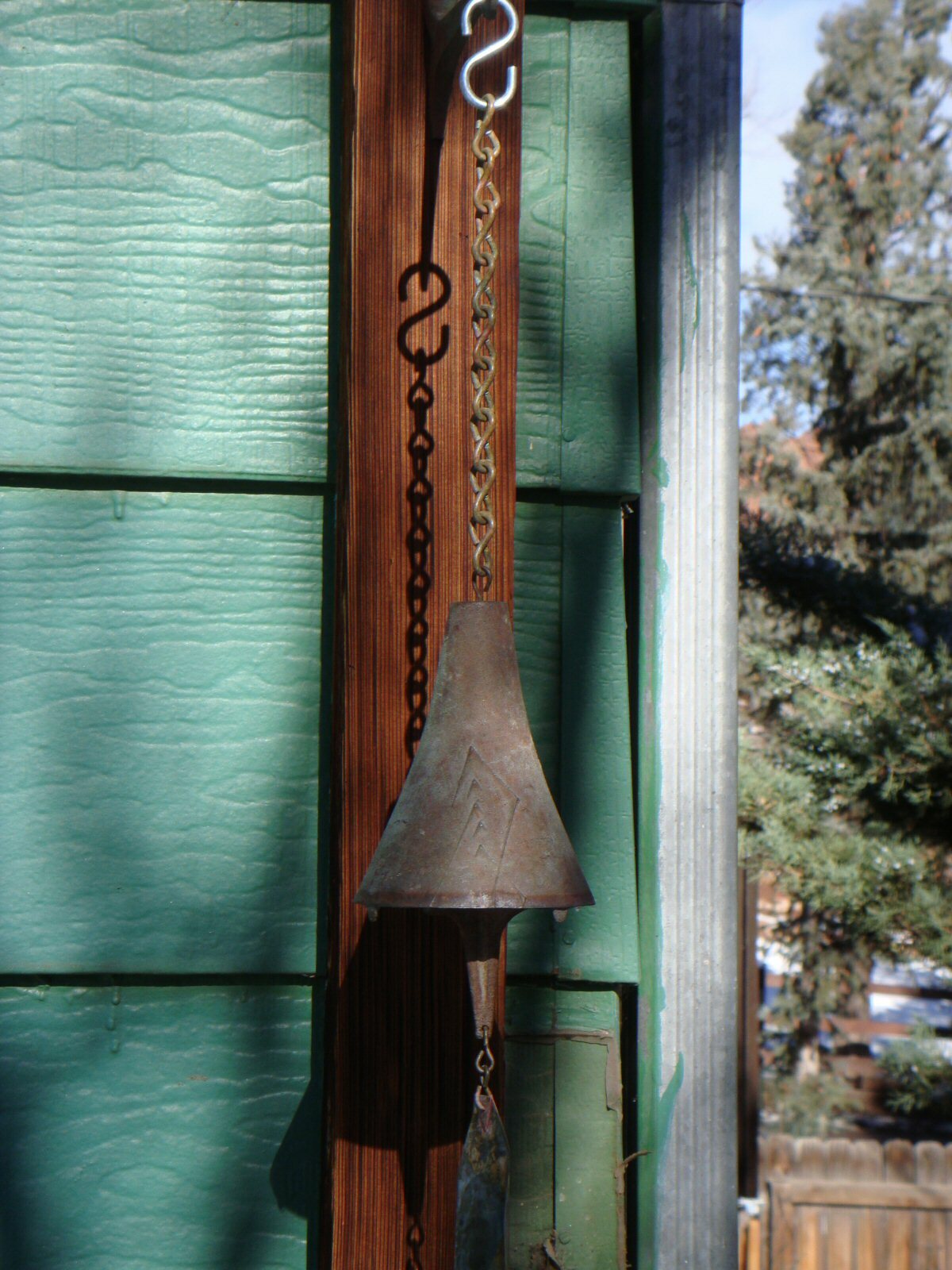 Soleri 9" Patina Replacement Hanging Chain for Mid-Size Bronze Wind Bell / Chime