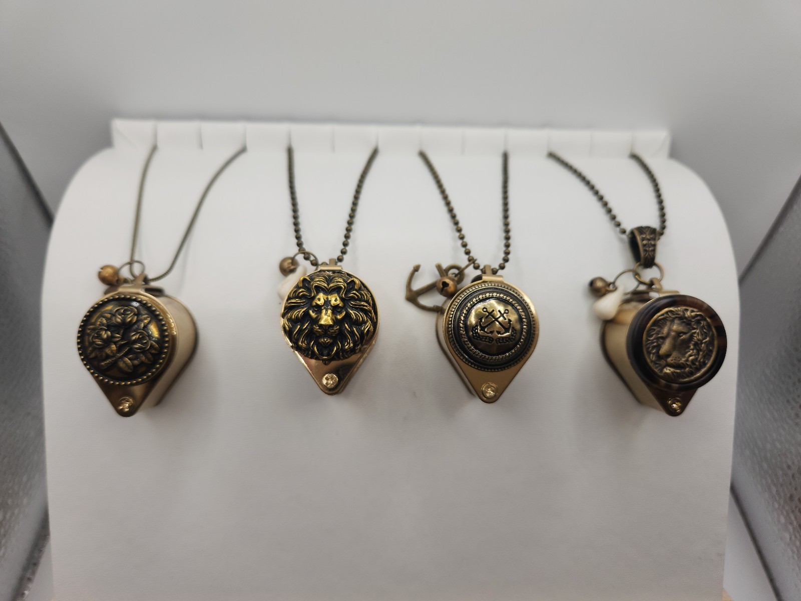 30× Jewelers Loupe Necklace Magnifier Loop Magnifying Glass Jewelry Silver Gold