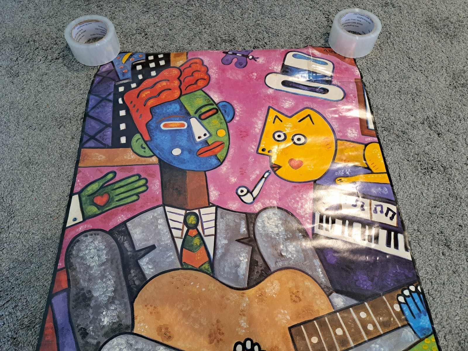 Vintage 1989 Chicago Blues Festival Poster 36 X 23.5 Inches