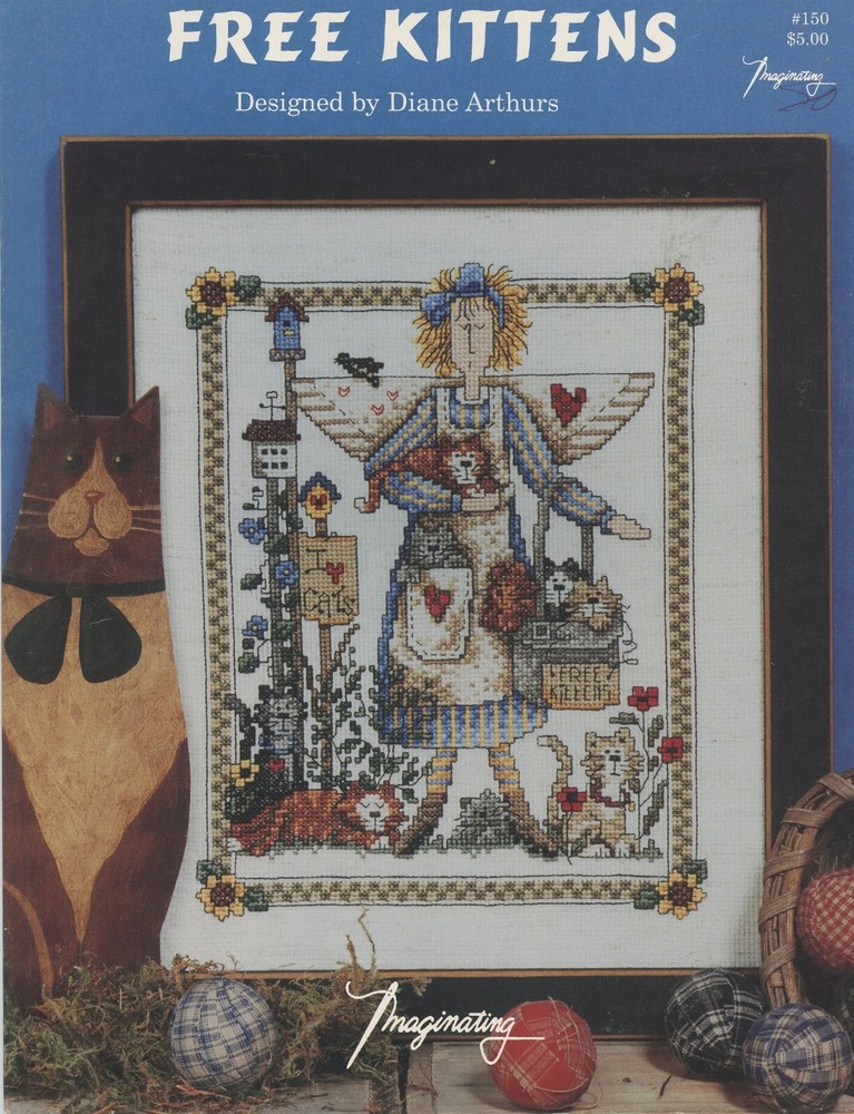 Imaginating Counted Cross Stitch Free Kittens Pattern Diane Arthurs #150