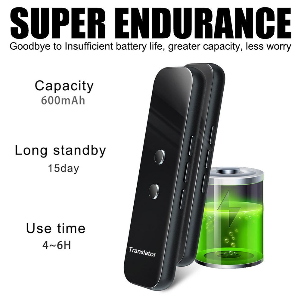 Language Translator Device Real-time Smart Instant Voice 140+ Languages IOS *