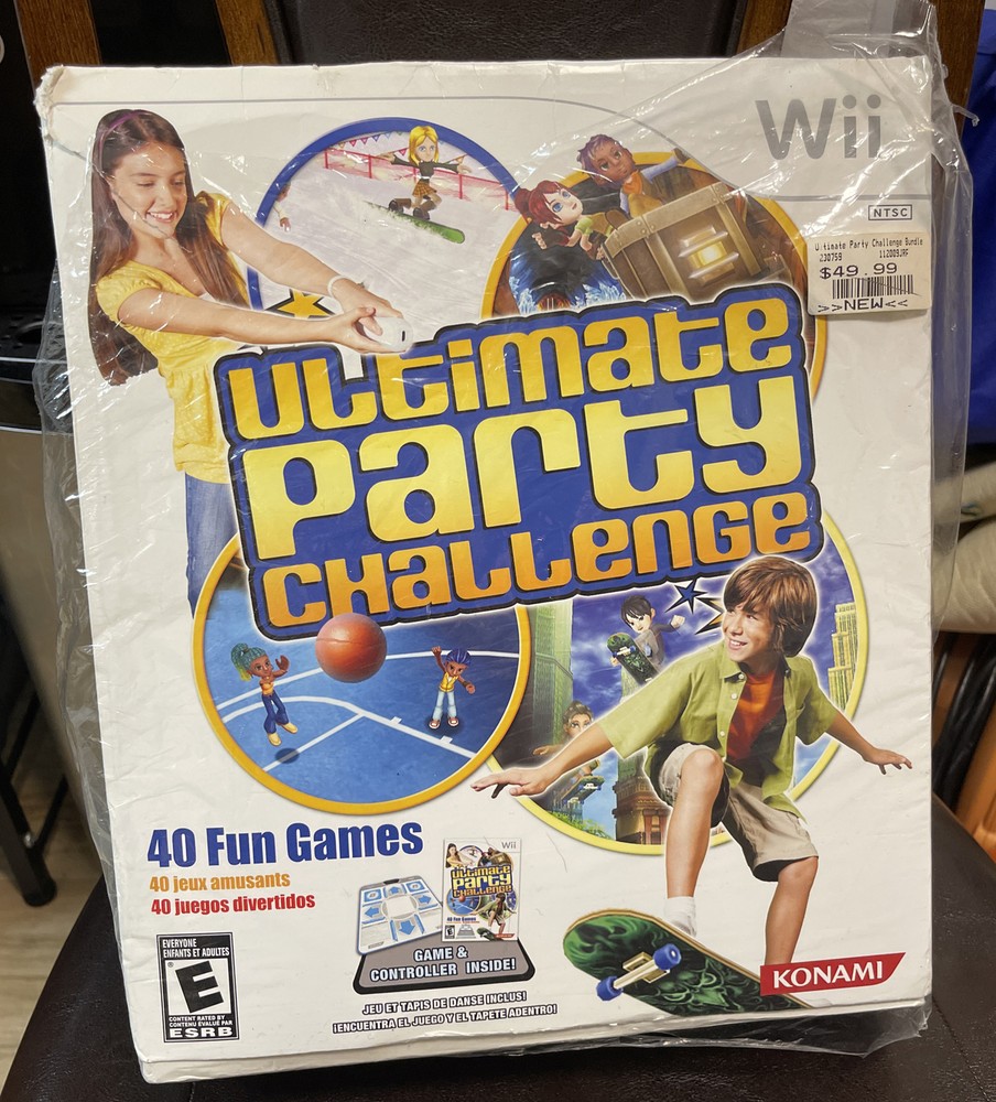 Konami Wii Ultimate Party Challenge 40 Games Controller 4-Player