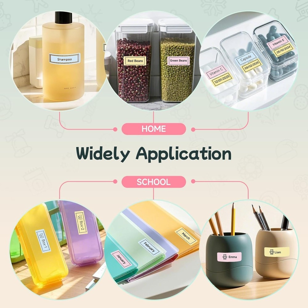 F10 Label Maker Machine Bluetooth Portable Thermal Mini Printer White