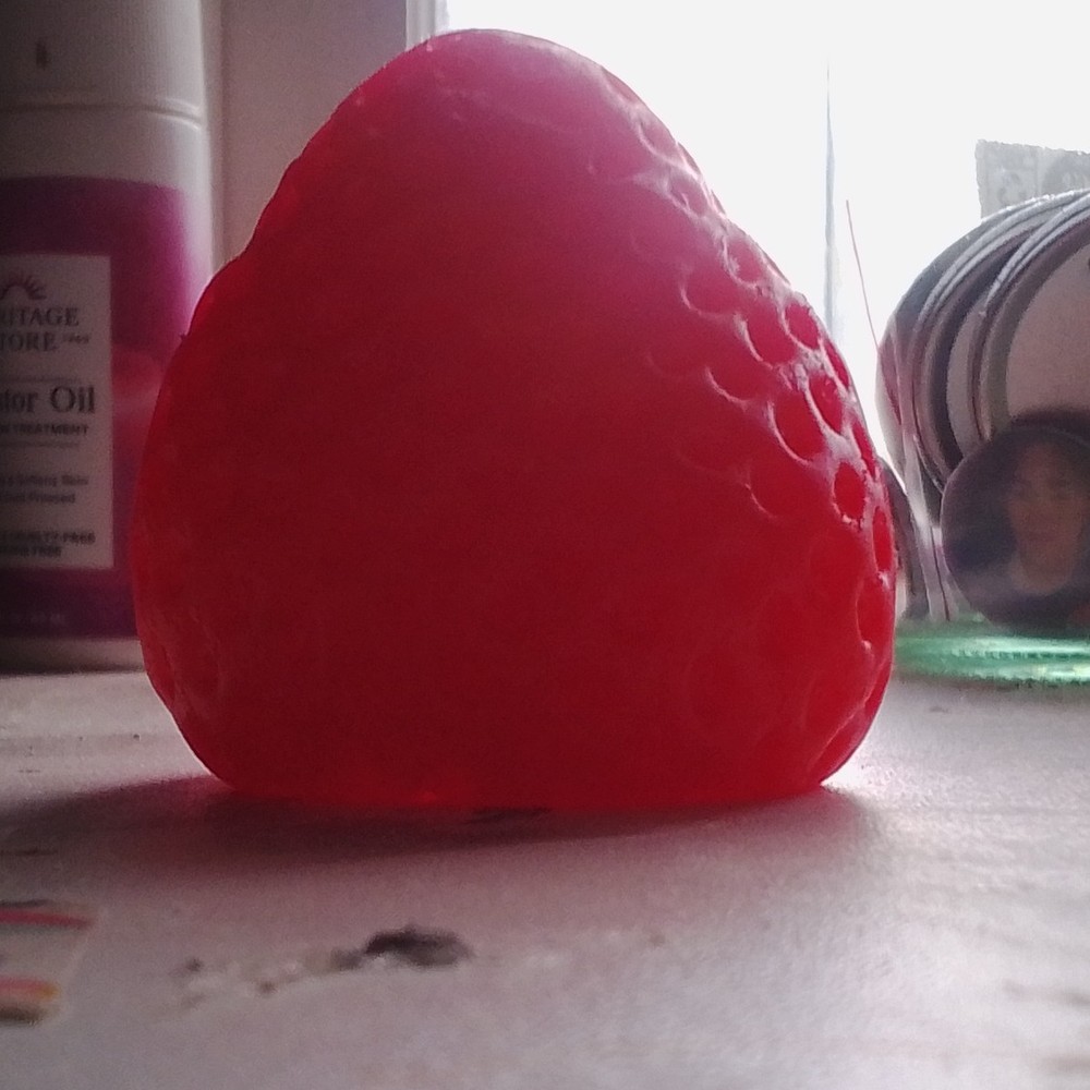 Red Strawberry-Shaped squishy