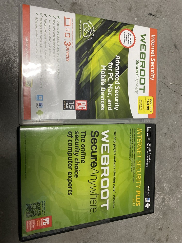 Webroot Software Internet Security Plus + Advanced Security For Pc, Mac + Phones