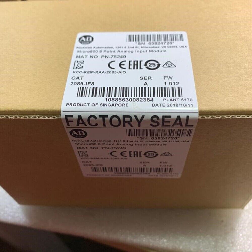 NEW Unopened Allen-Bradley 2085-IF8 Micro800 8 Point Analog Input Module