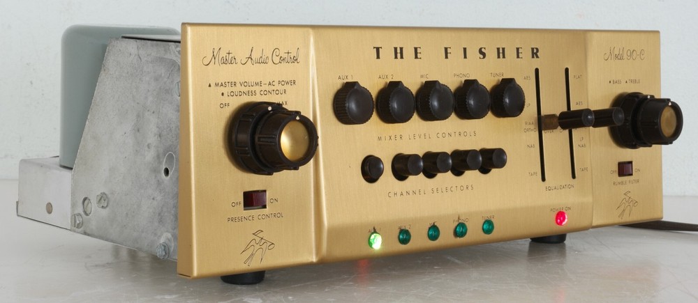 Fisher 90-C Master Audio Control Preamplifier : Partially Recapped