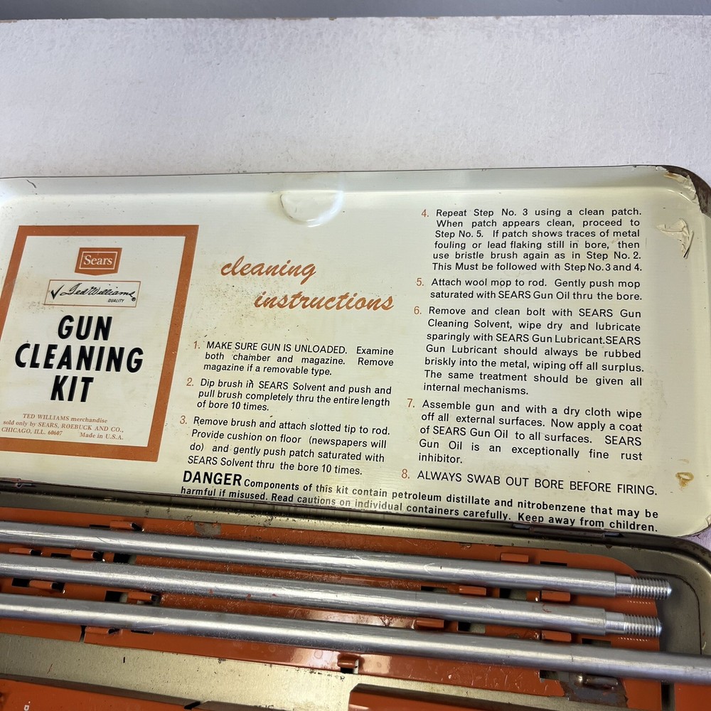 Vintage Sears Gun Cleaning Kit. Not Complete