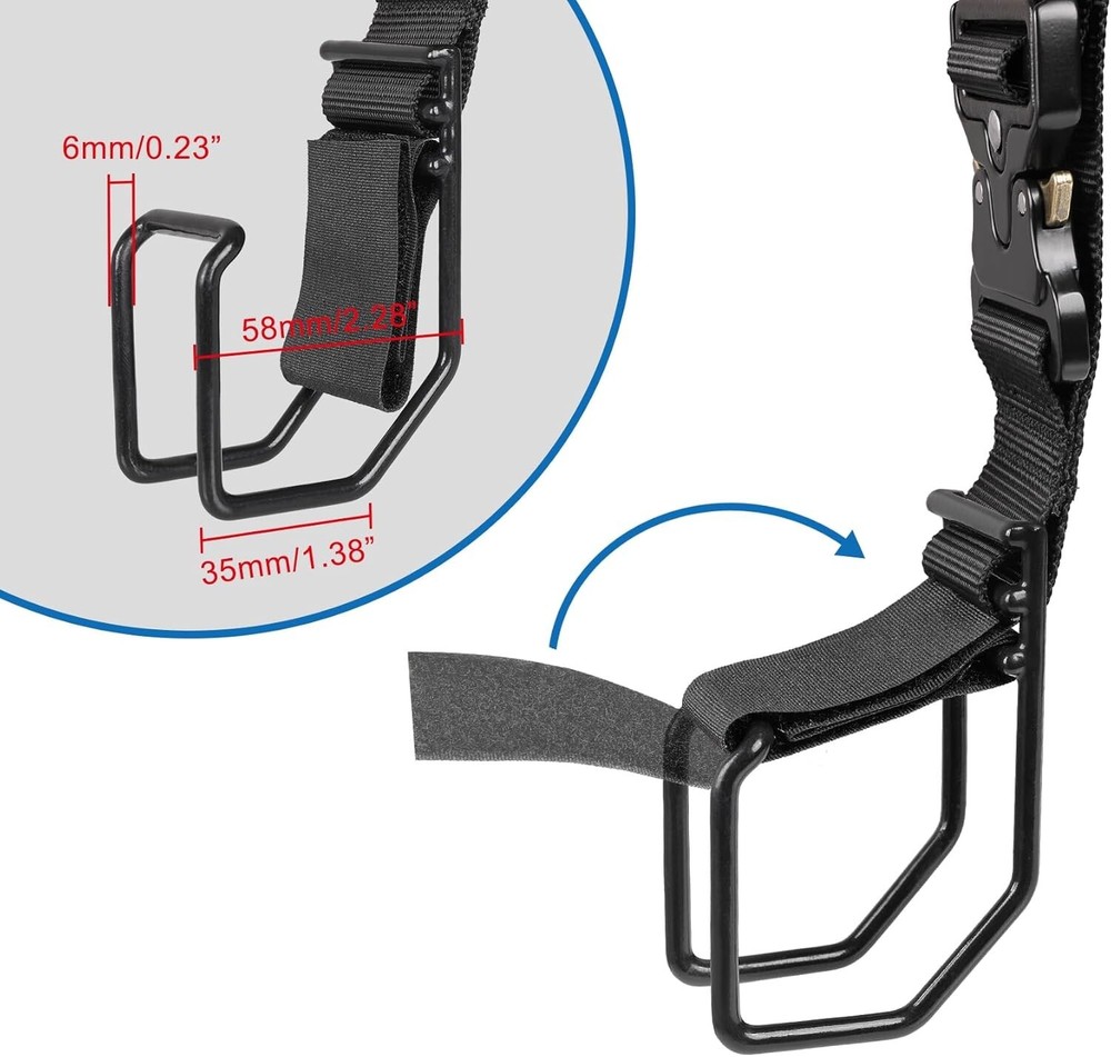 Wide Hook Luggage Strap with Magic Tape - Secure Your Extra Bags Effortlessly