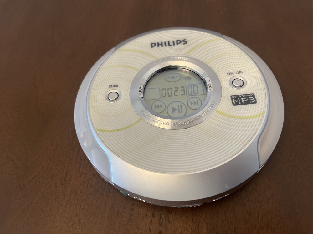 Philips Portable CD Player EXP2581 CD-RW MP3 Playback Touchscreen