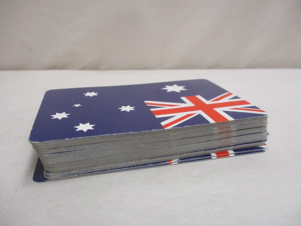 Australia Flag Playing Cards Complete Set In Plastic Case