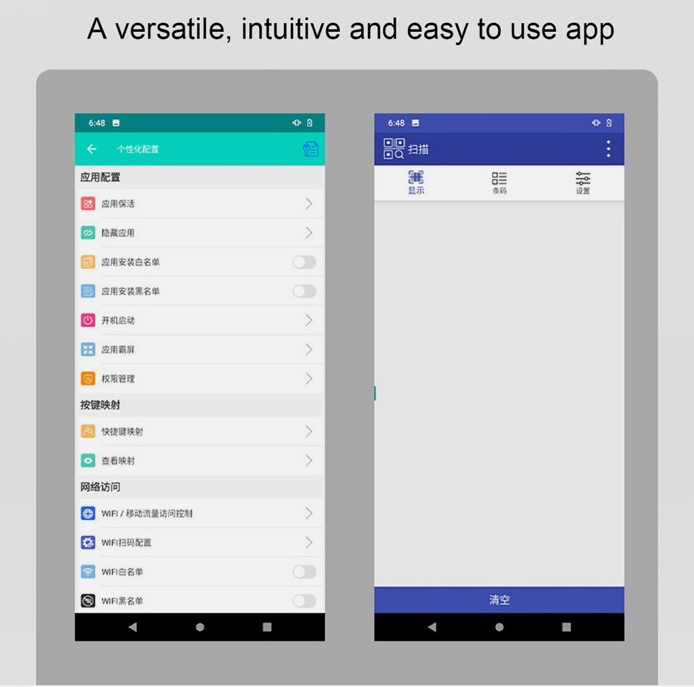 "Handheld Android POS terminal thermal printer"