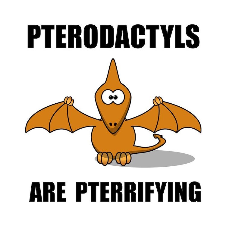 CafePress Pterodactyls Pterrifying 10" Wall Clock (830551943)