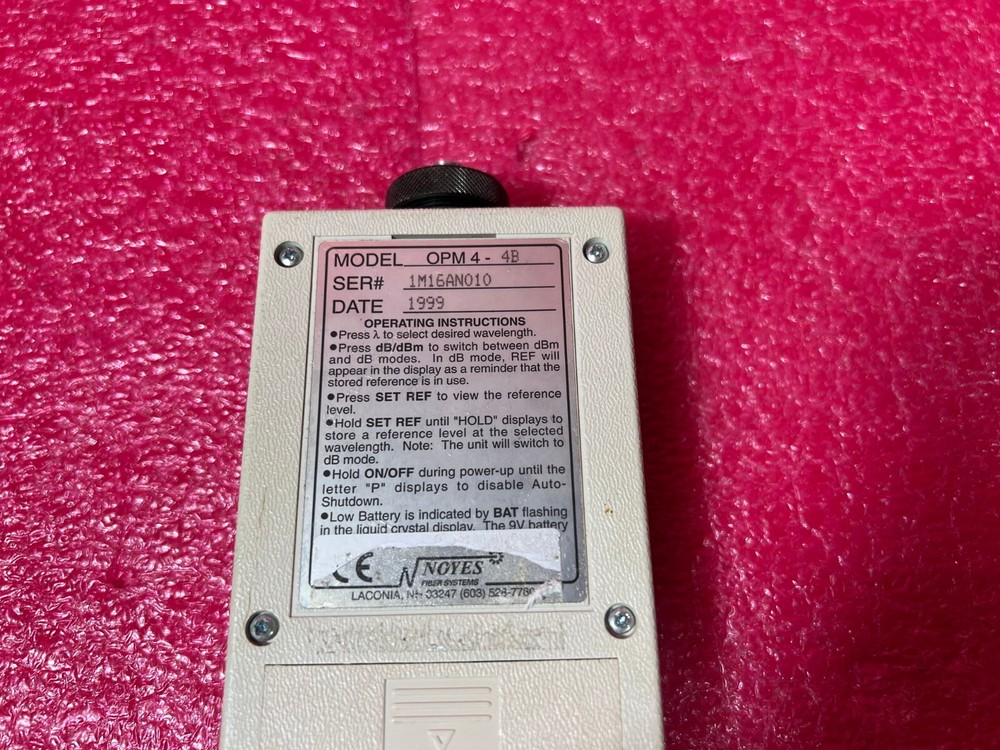 1 Pc Noyes OPM4-4B Optical Power Meter