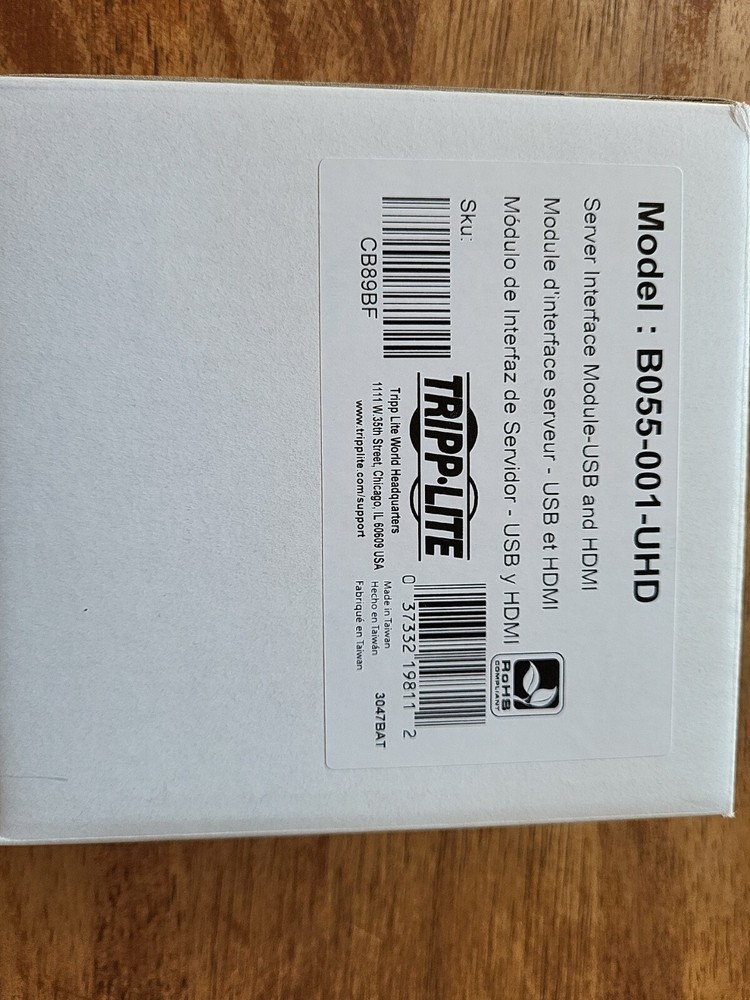 Tripp Lite B055 001 UHD server Interface